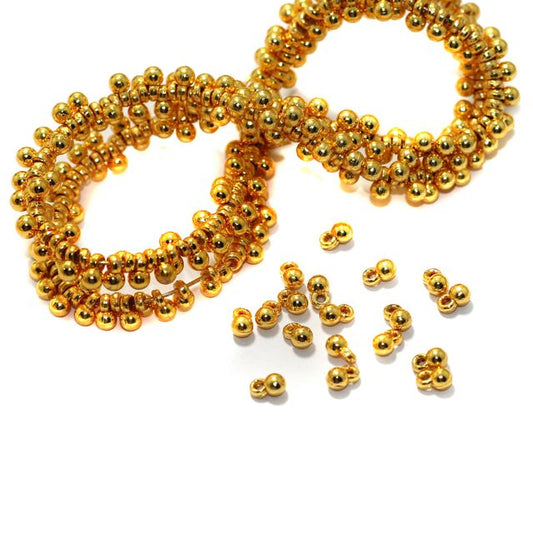 Plastic  Loreal Charms - 10g - 4mm - Gold
