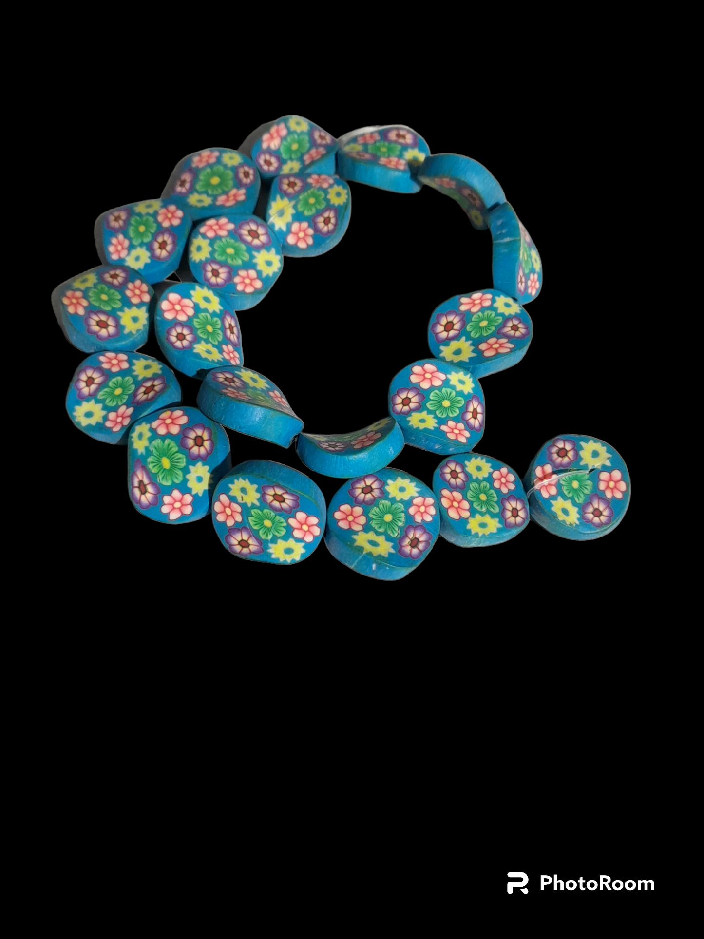 Polymer Beads - Flat Floral