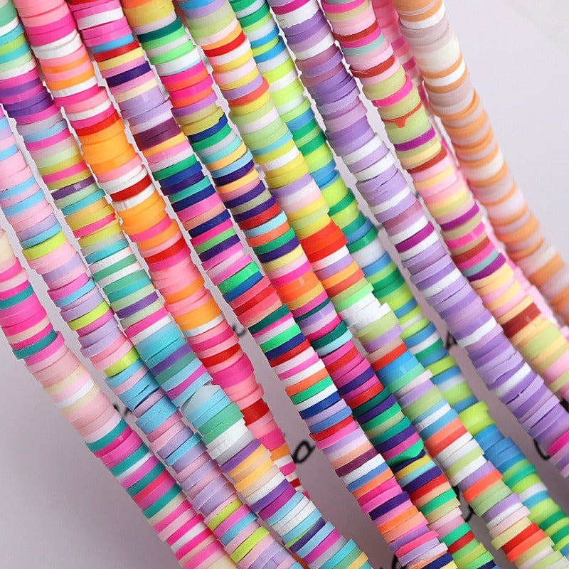 Polymer Beads flat cut rounds