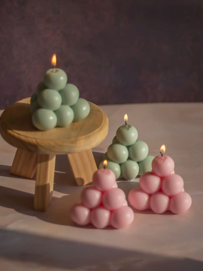 Pyramid Ball Candle