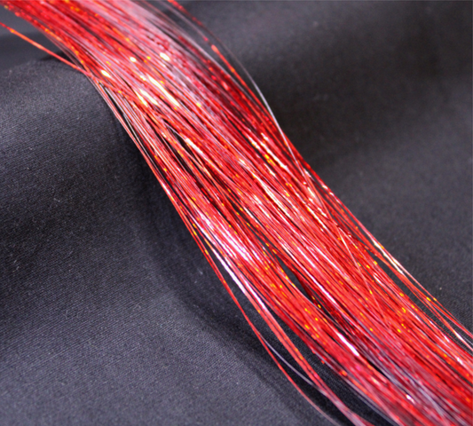 Red Tinsel | Red Glittering Holographic Effects Red Tinsel Bestow Charms