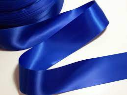 Royal blue satin ribbon 1" - 1mtr