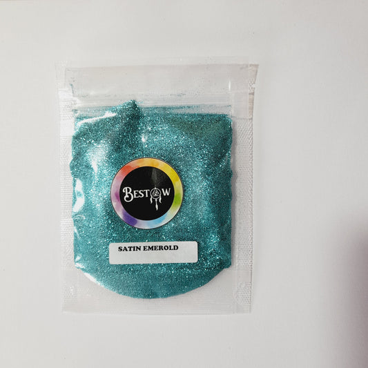 Satin Emerald Shimmer Glitter - 20gms | Shimmer Glitters Bestow Charms
