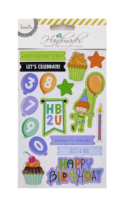 Scrapbooking Stickers - happy birthday