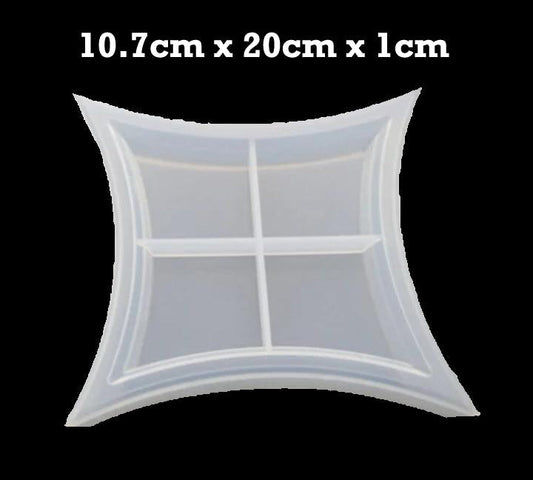 Silicone Fancy Square Mini Tray Mold Bestow Charms