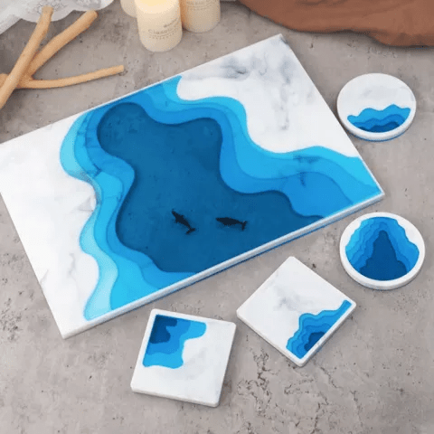 Silicone Landscape Tray Mold Bestow Charms
