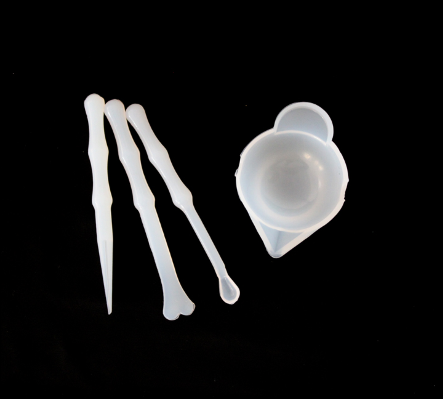 Silicone Resin Mixing Mold Set | Silicone Mixing Cup Mold | Spoon Mold | Spatula Mold Bestow Charms