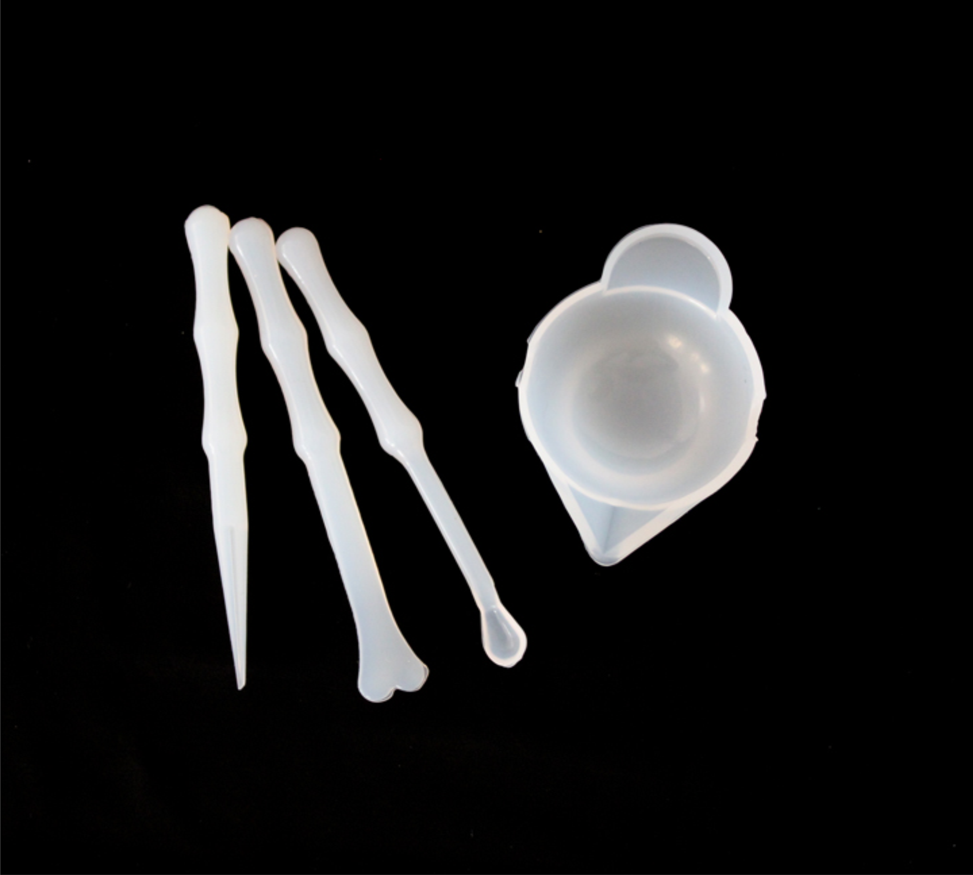 Silicone Resin Mixing Mold Set | Silicone Mixing Cup Mold | Spoon Mold | Spatula Mold Bestow Charms