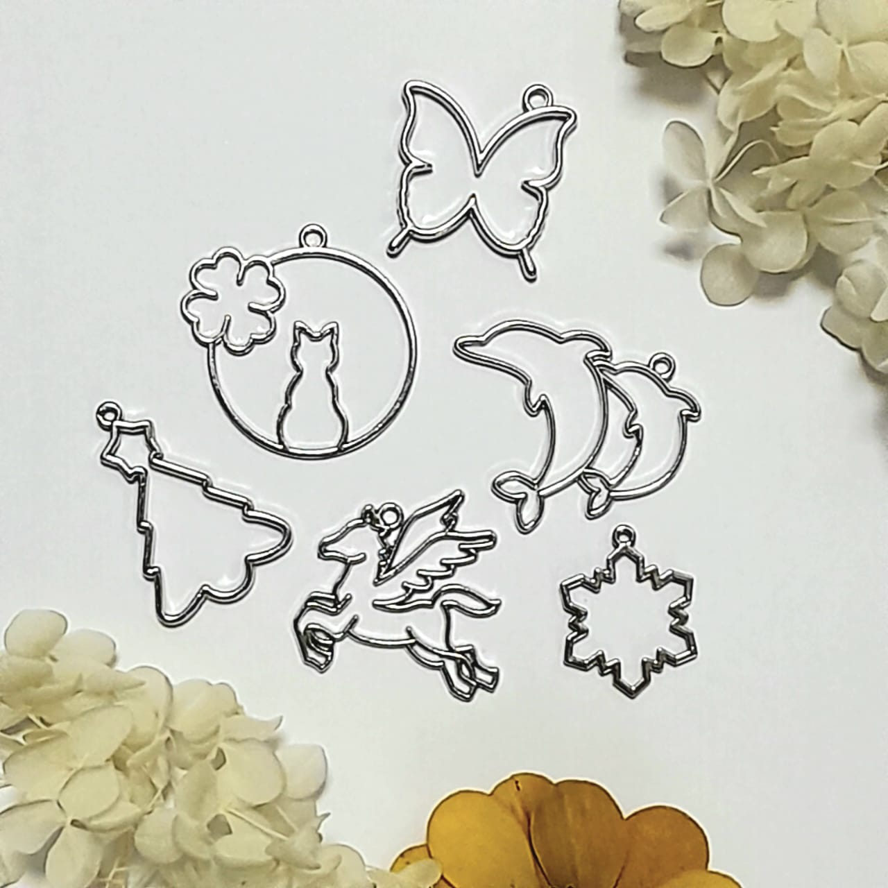 Silver Open Bezel - Set Of 6