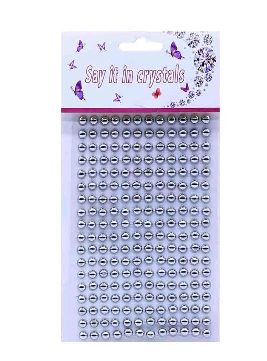 Silver round stickers - 0.3mm