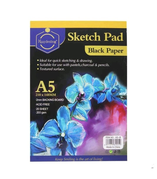 Sketch Pad A5 book Black