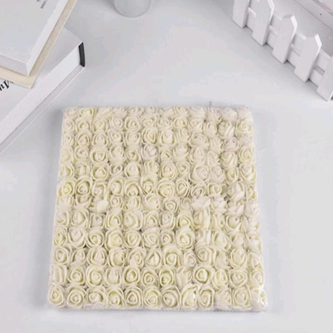 Small foam flowers  - 36pcs