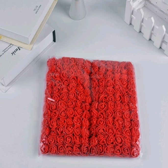 Small foam flowers  - 36pcs