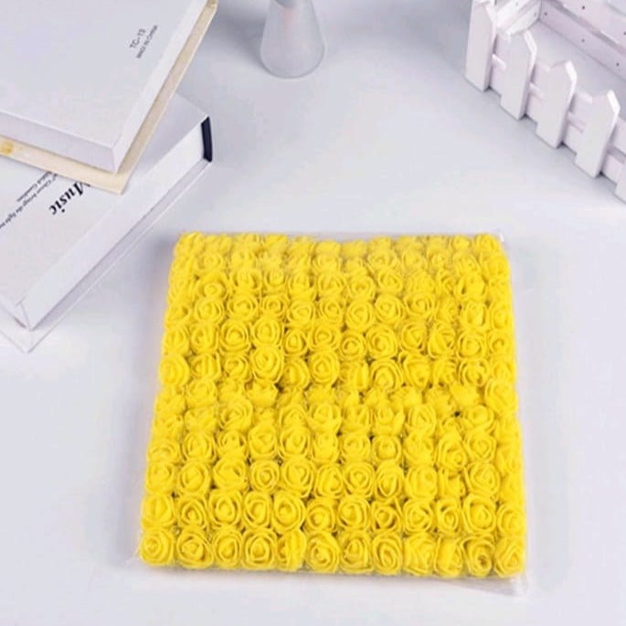 Small foam flowers  - 36pcs