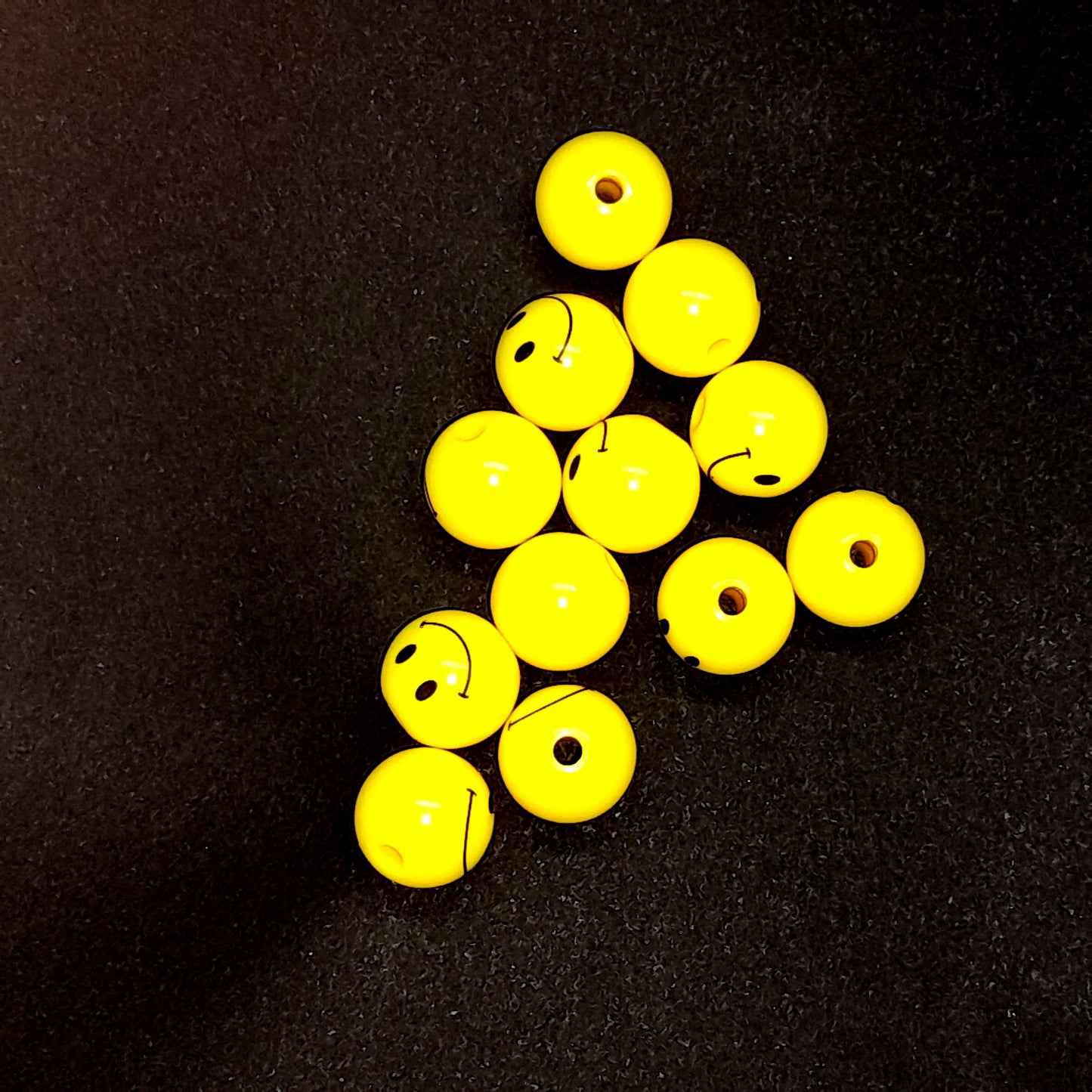 Smiley Wooden Beads
