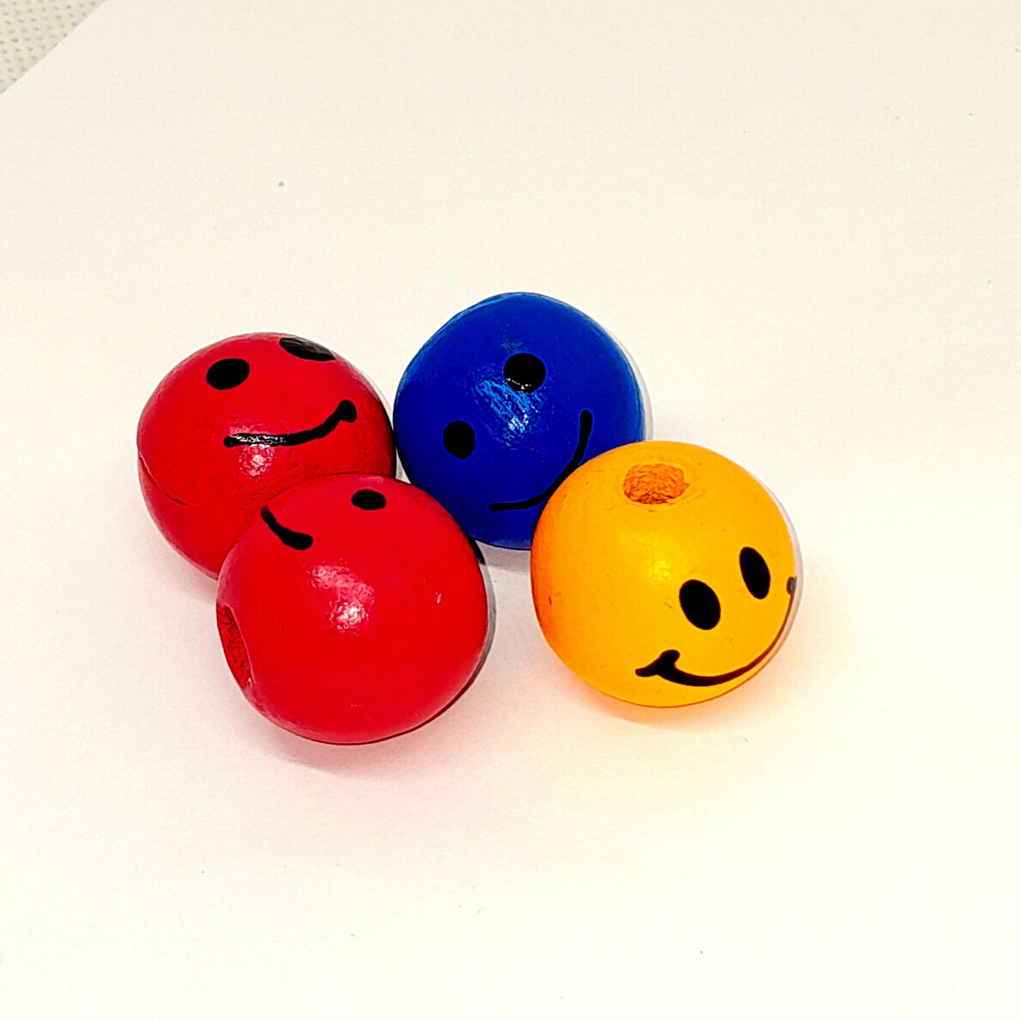 Smiley Wooden Beads