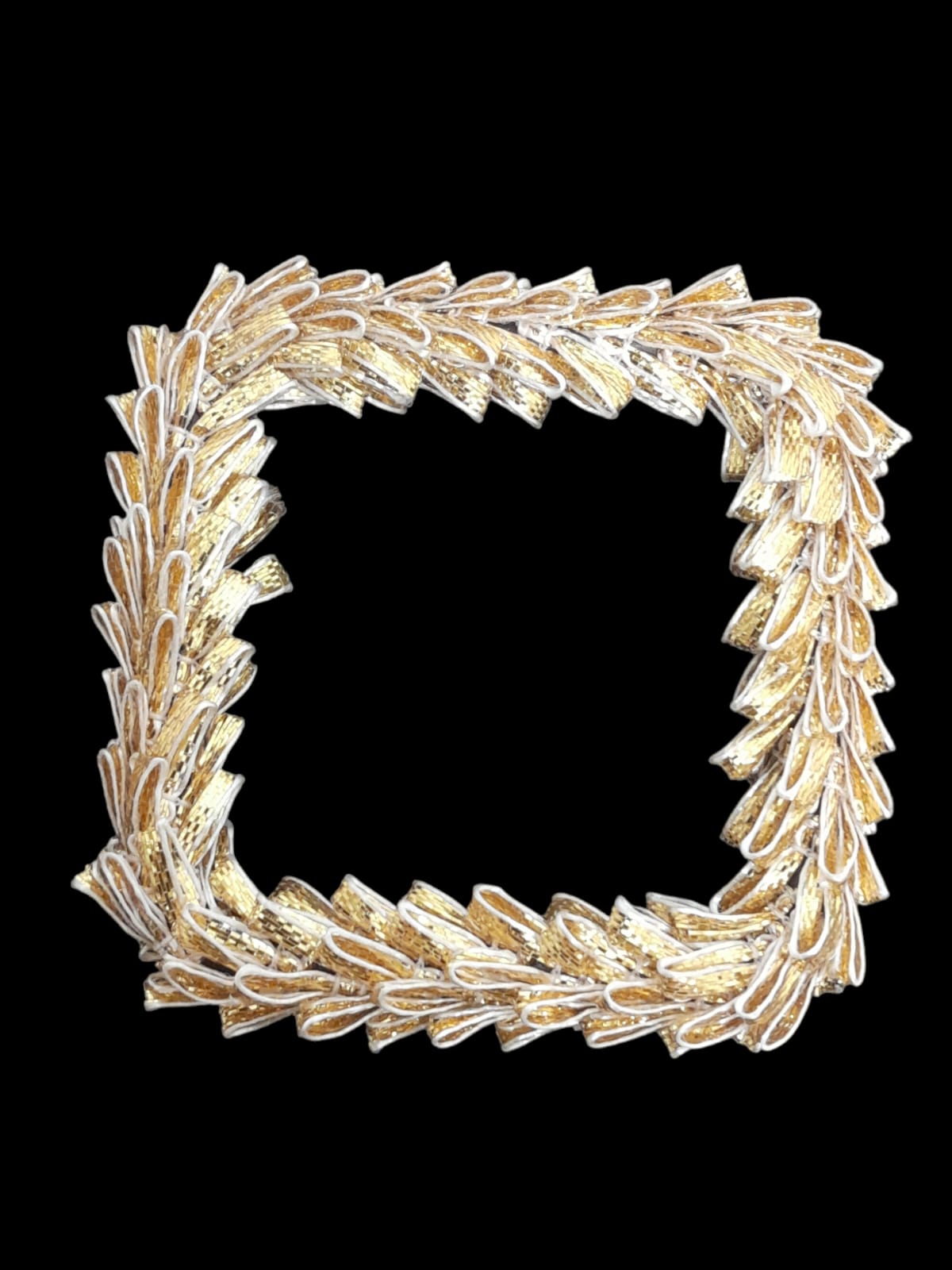 Square jari threaded bangle -3"