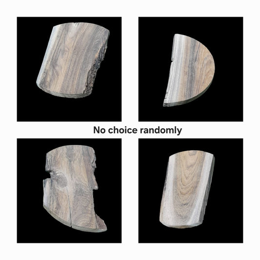 Teek Wood Slice - 5" - Semi Circle