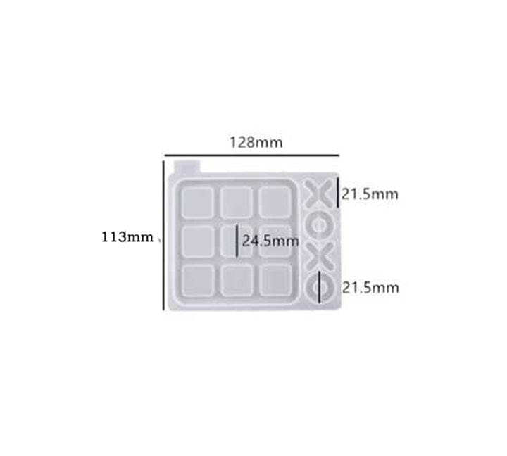 Silicone Tic Tac Toe Game Mold | Small Tic Tac Toe Silicone Mold Bestow Charms