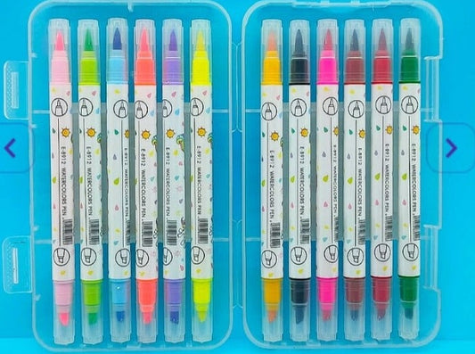 Two tone side water color high lighters