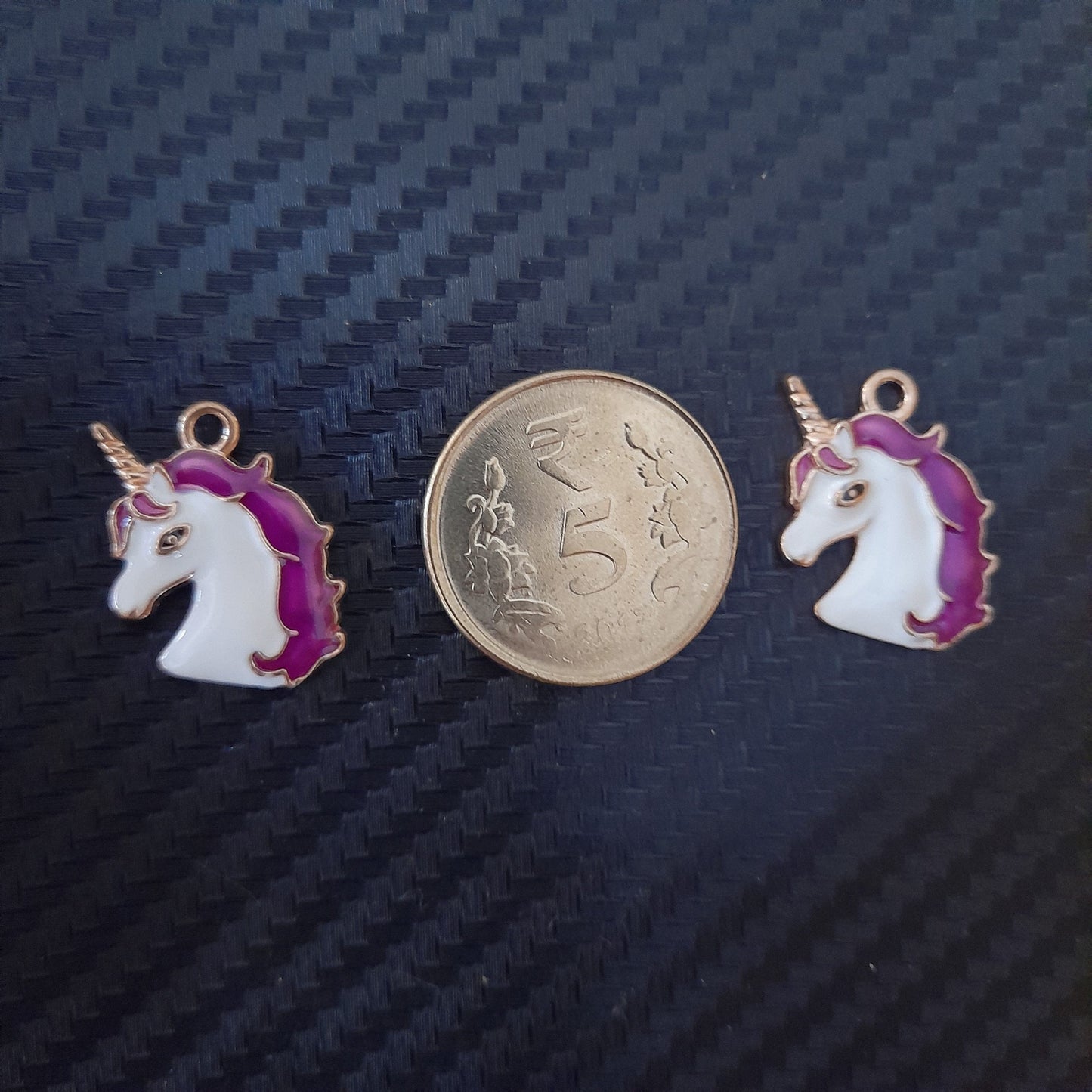 Unicorn Heads Metal Charms - Set Of 2 Bestow Charms