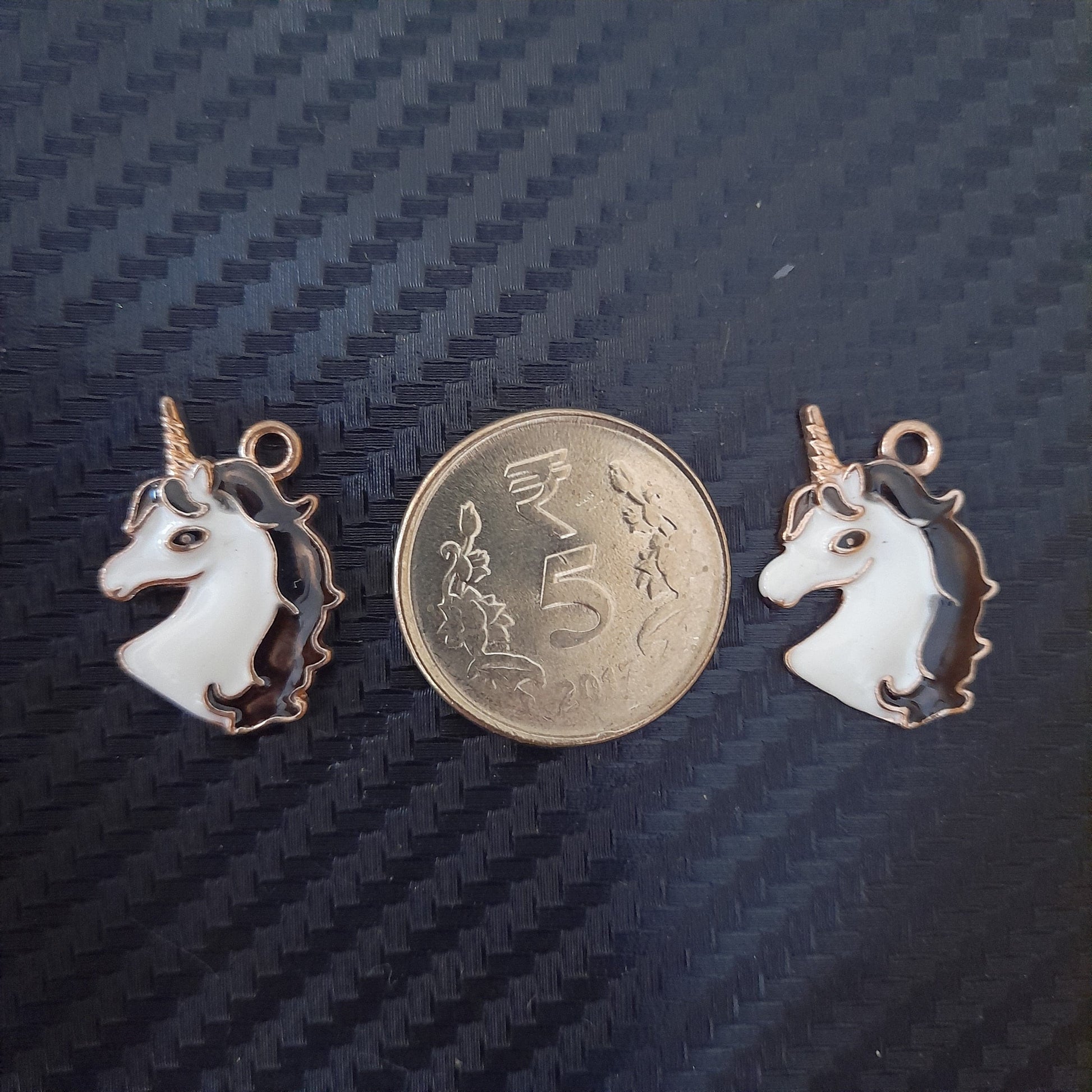 Unicorn Heads Metal Charms - Set Of 2 Bestow Charms