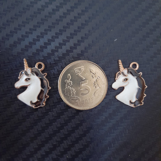 Unicorn Heads Metal Charms - Set Of 2 Bestow Charms