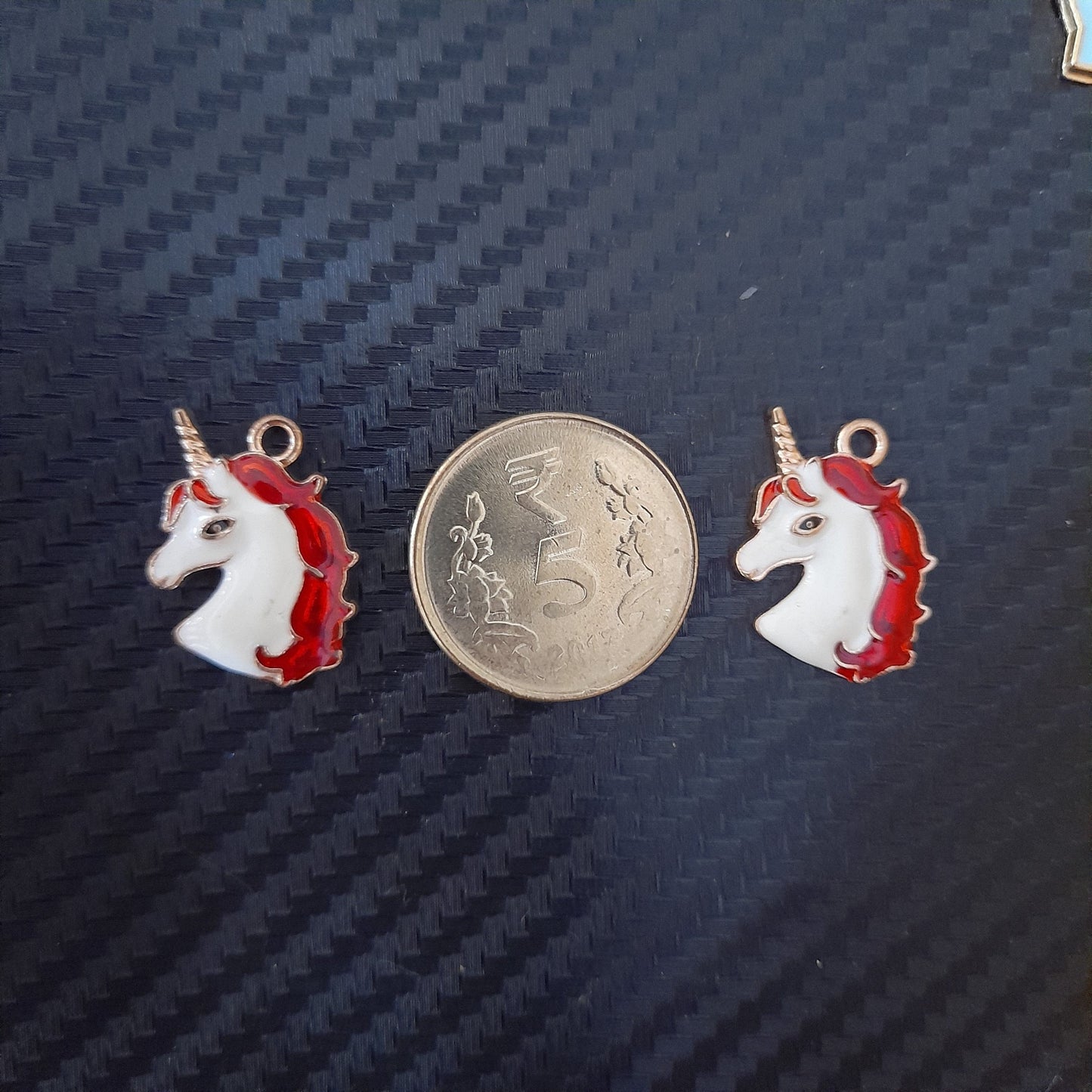 Unicorn Heads Metal Charms - Set Of 2 Bestow Charms
