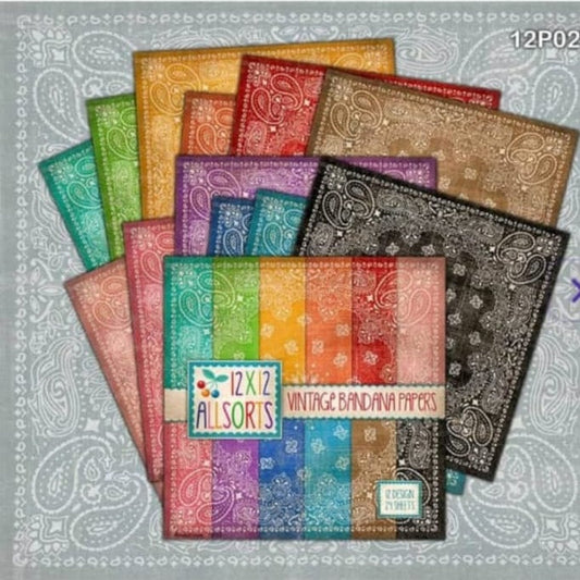 Vintage bandana Paper Pack 160gsm