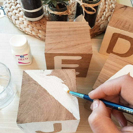 Pine Wood Cubes Plain - 5x5x10cm