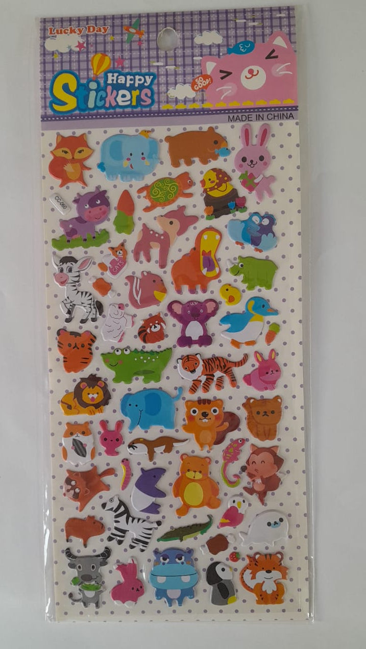 Animals Set Happy Stickers