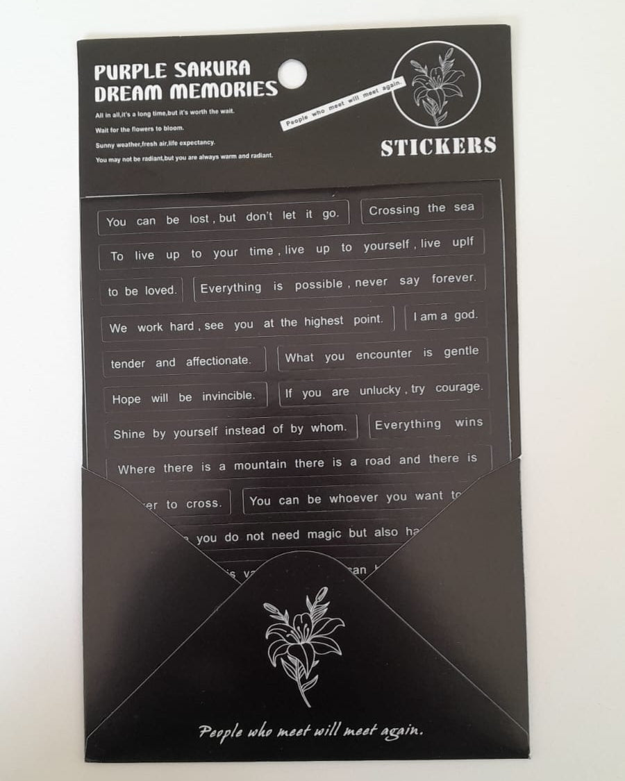 Quote Stickers - Pack of 3