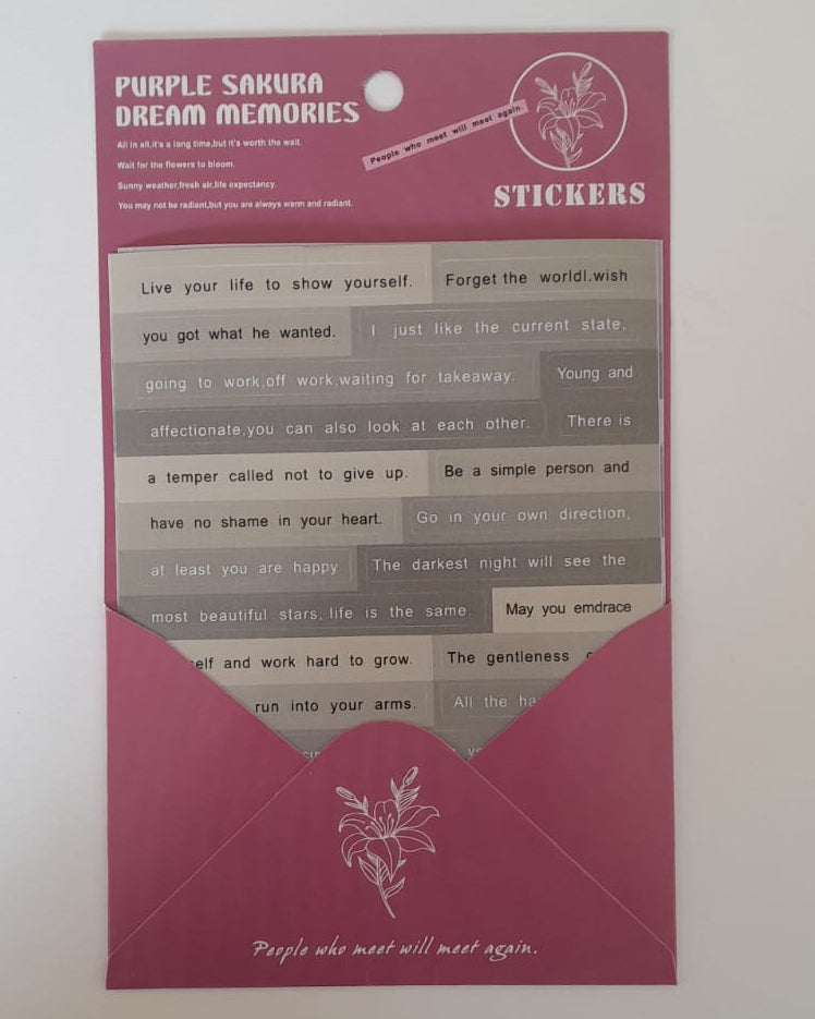 Quote Stickers - Pack of 3