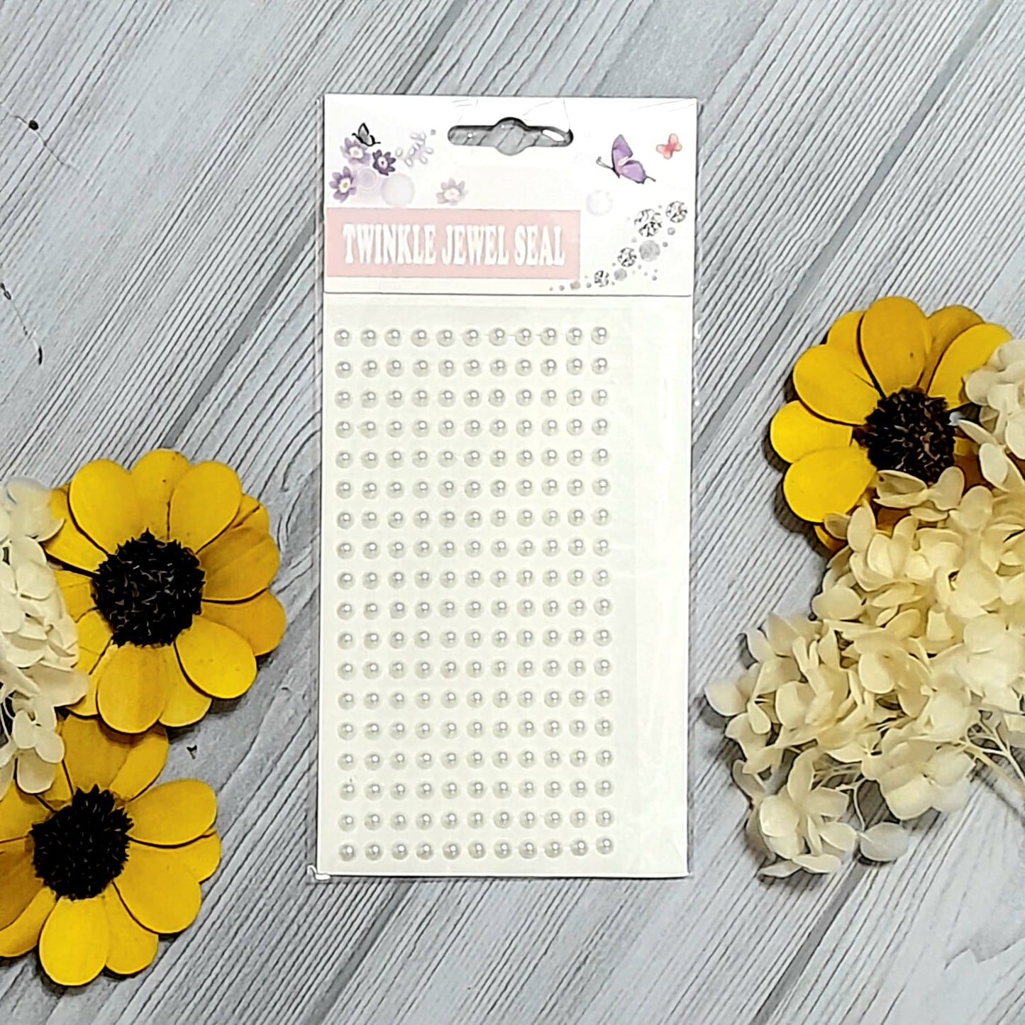 White  round stickers