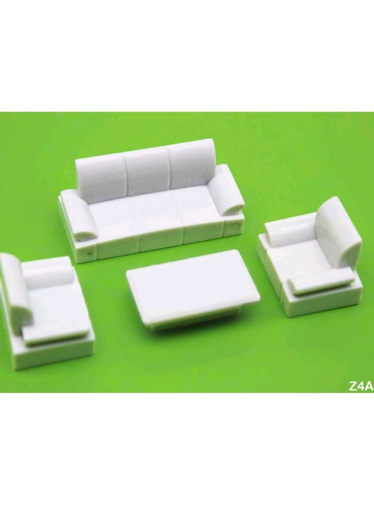 White sofa set - set of 2