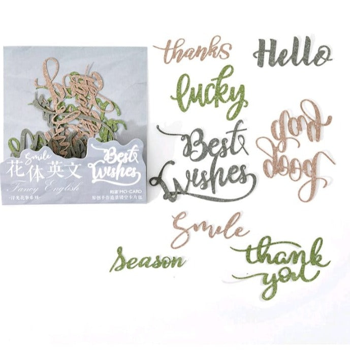 Wishes Letters cutouts