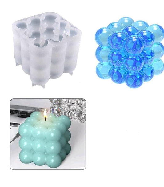 3x3 Layer Bubble Candle Mold