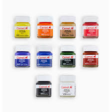 10pcs Camel Acrylic Colors -15ml