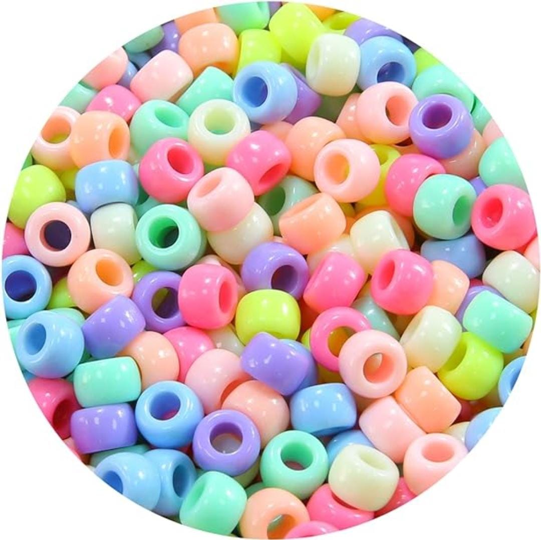 Pastel Multicolor Round Beads