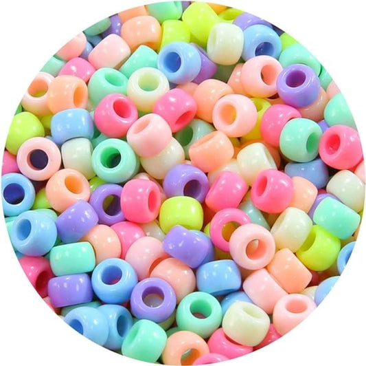 Pastel Multicolor Round Beads