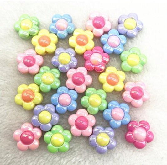 Pastel Multicolor Flower Beads