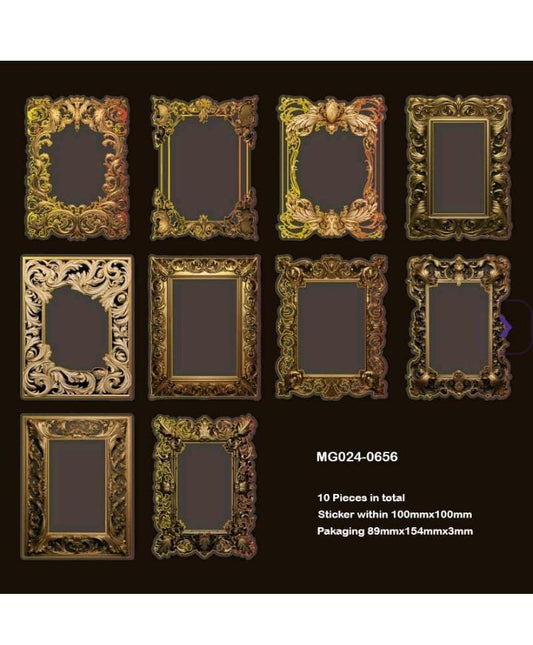 Gilded Mythology Design 2 Sticker - 10pcs