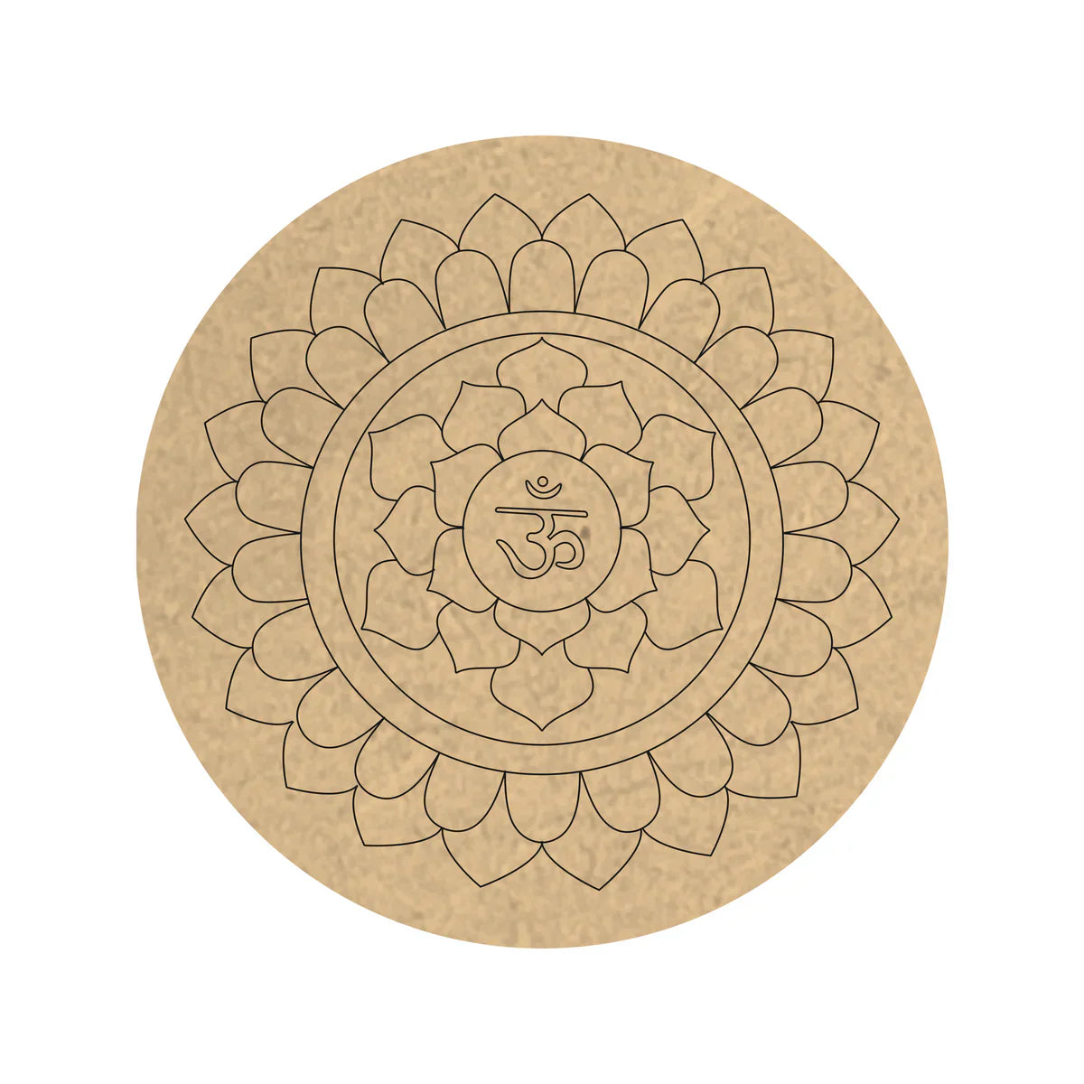 MDF Round Engraved -`10"