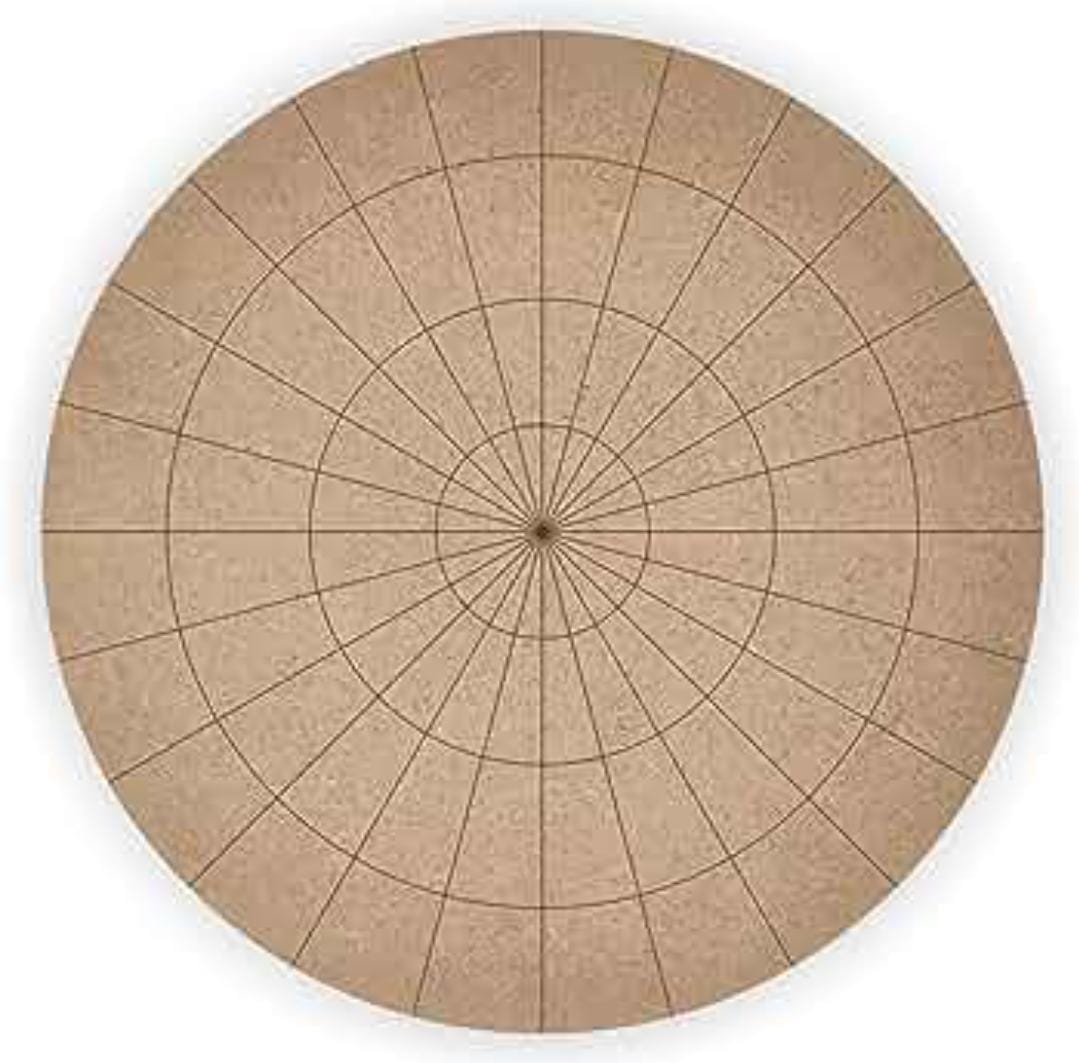 MDF Round Engraved -`10"
