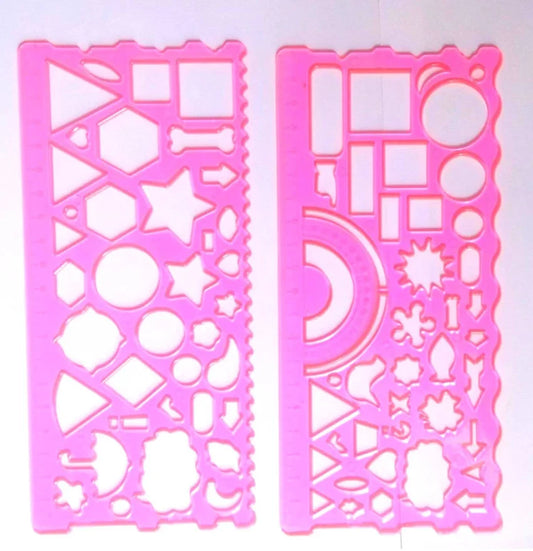 Plastic Stencil Scale - Set of 2