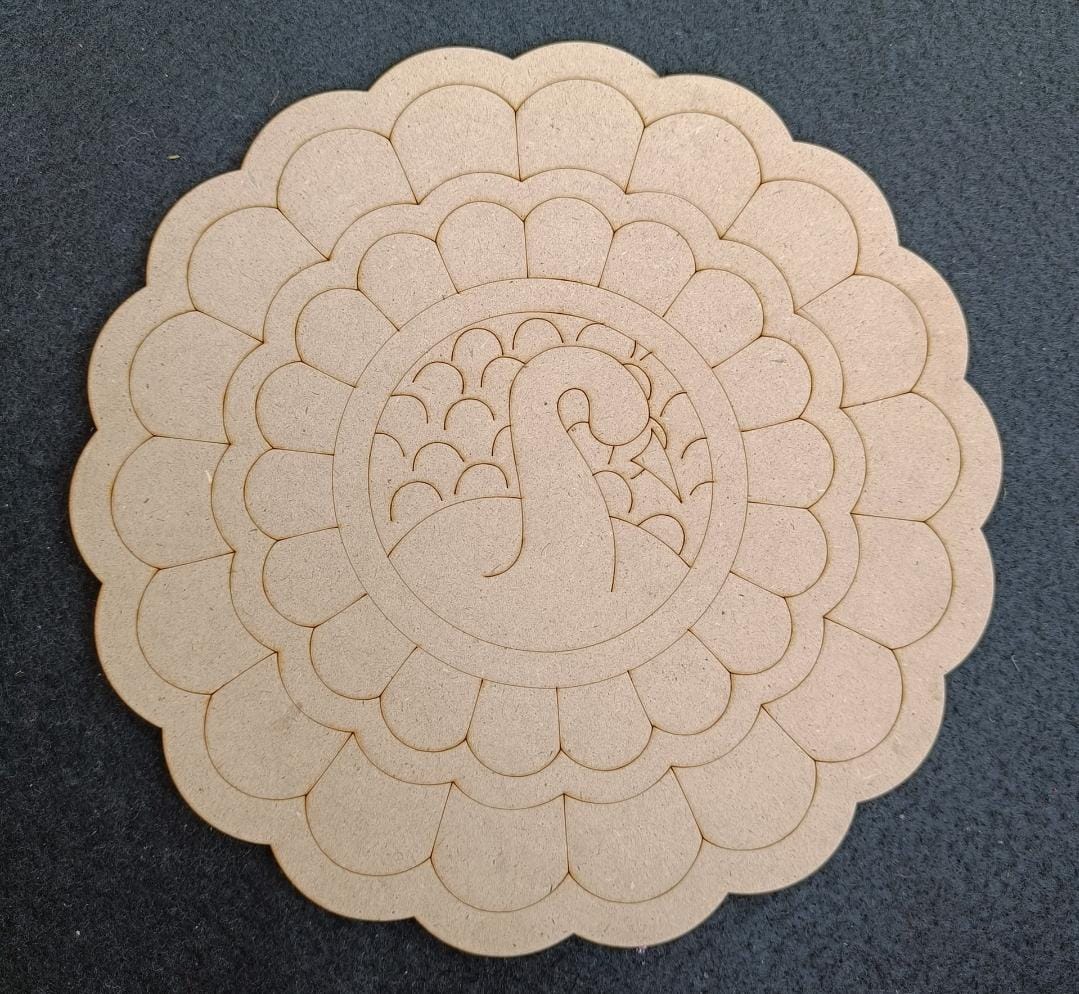 MDF Round Engraved -`10"