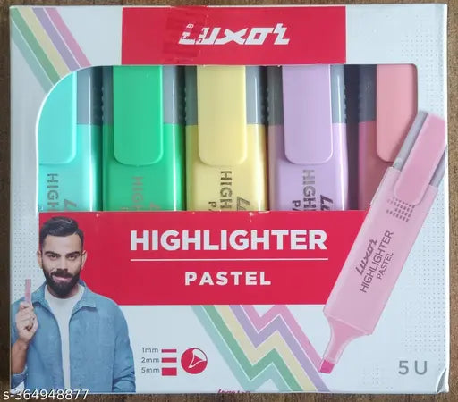Luxor Pastel Highlighter  - Set of 5