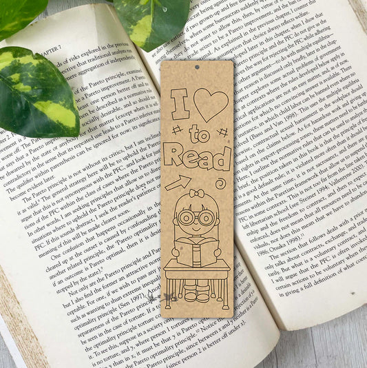 Pre Marked MDF Book Marks - 7"