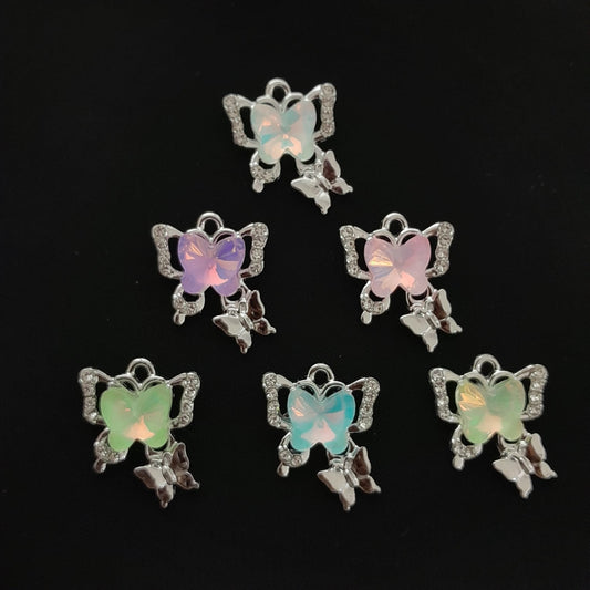 Aura Crystal Pendants - Butterfly