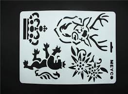 stencils 12X8cm